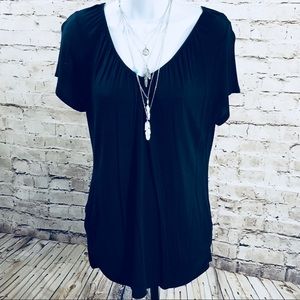 Motherhood Maternity navy blue blouse